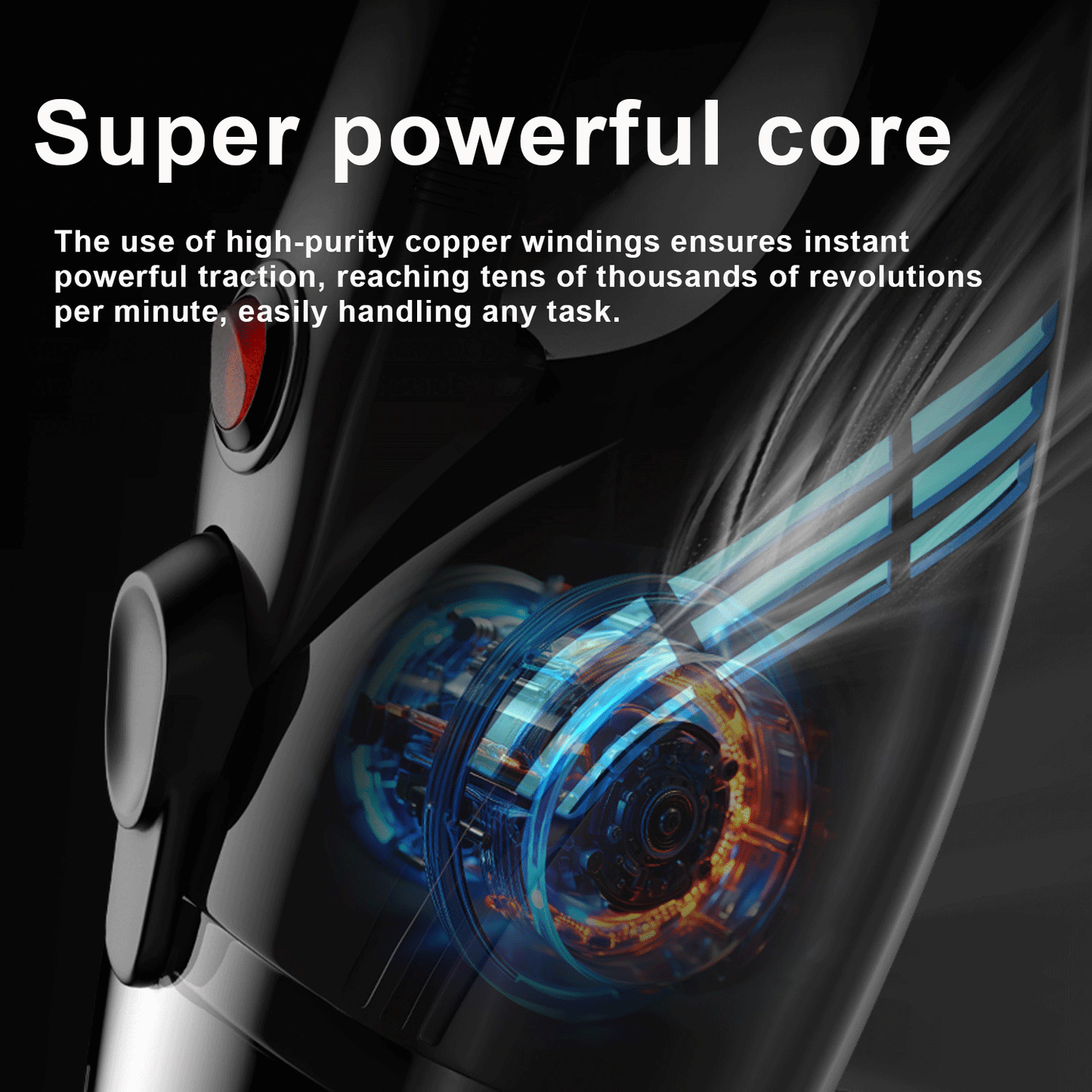 Handheld vacuum cleaner PowerfulCordless Vacuum Cleaner with20000Pa, Deep cleaning, AllergyFriendly, Tangle-Free Brush, Hooverfor All Hard Floors Carpet Pet Hair,thecomponents canbe cleaned