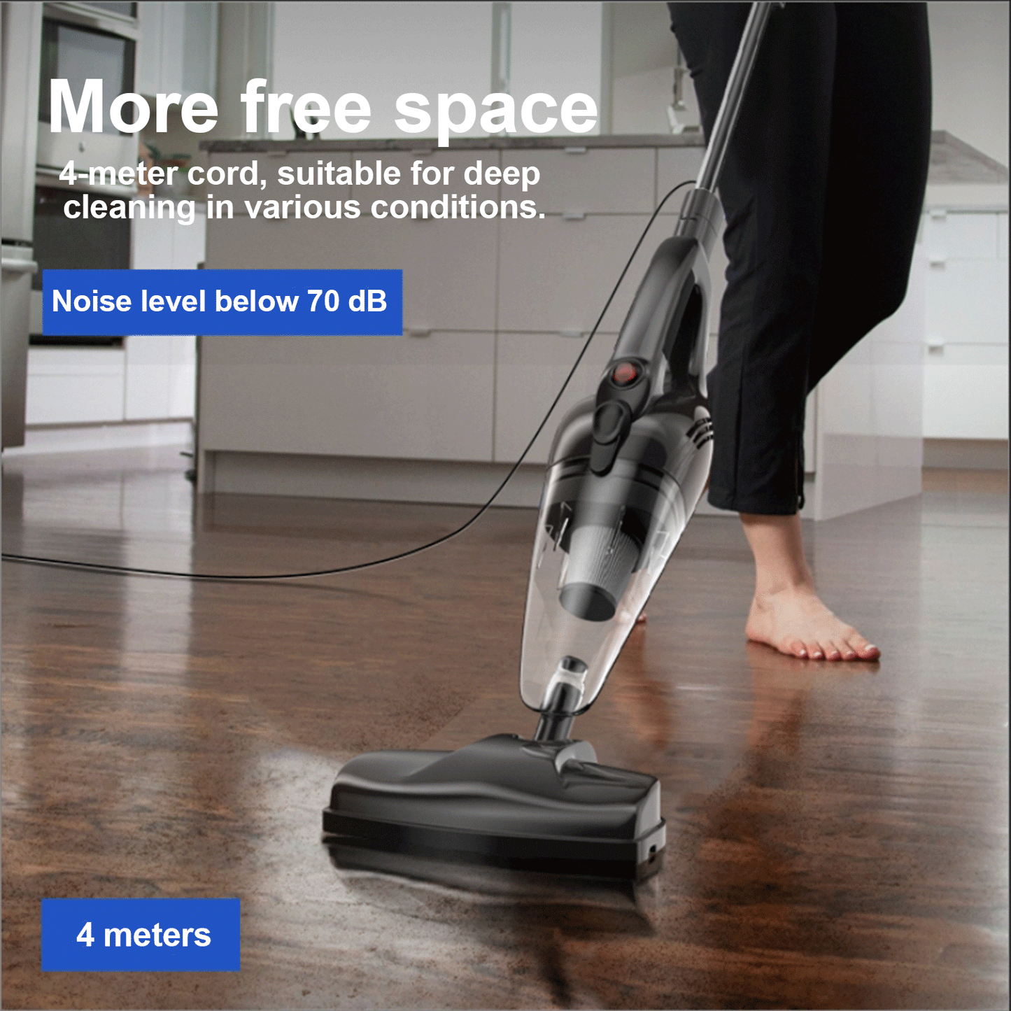 Handheld vacuum cleaner PowerfulCordless Vacuum Cleaner with20000Pa, Deep cleaning, AllergyFriendly, Tangle-Free Brush, Hooverfor All Hard Floors Carpet Pet Hair,thecomponents canbe cleaned